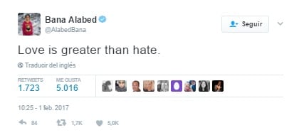 Tweet de Bana Alabed